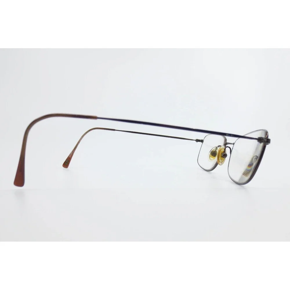 Ray-Ban RB 8527 1003 Brown Metal Rectangular Eyeglasses Frames Italy 50-19-135